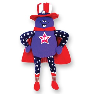 Custom Plush Purple Patriotic Prune