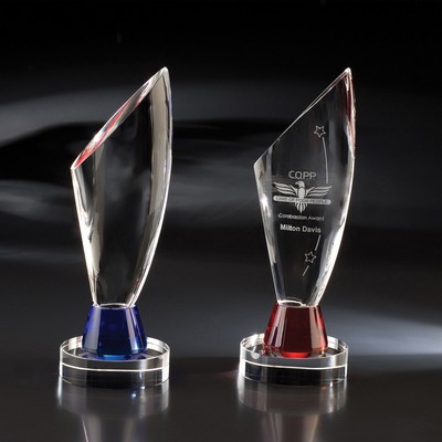 11 1/4" Blue Euphoria Crystal Award