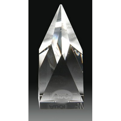 6" Steeple Crystal Award