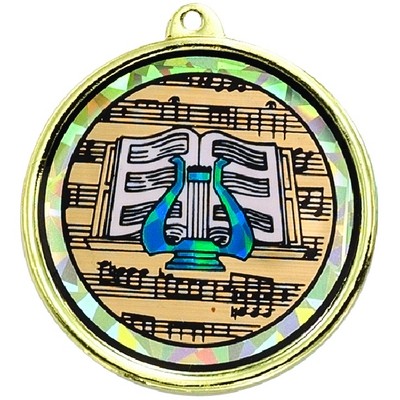 2¼" TM Series Academic Medal w/Music Mylar Insert