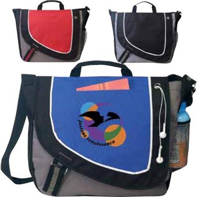 On-The-Go Poly Messenger Bag