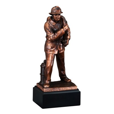 American Hero Fireman 12"H