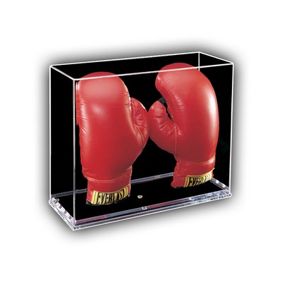 DBL Boxing Glove Case with Mirror Back and 1/4" Clear Base