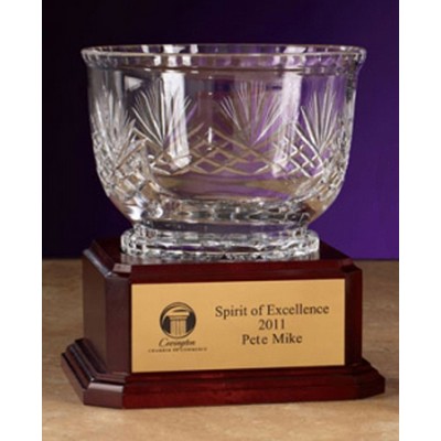 7.5" Executive Award Crystal Bowl Award