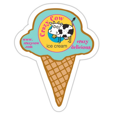 Magnet - Ice Cream Cone Shape (2.25x2.875) - 25 Mil