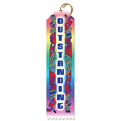 Outstanding Point Top Award Ribbon