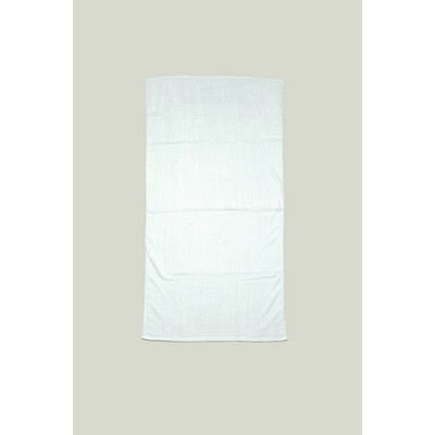 Velour Beach Towel (34" x 66") White (Blank)