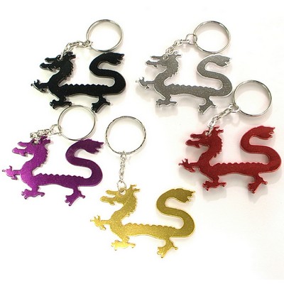 Dragon Shape Aluminum Bottle Opener w/Keychain