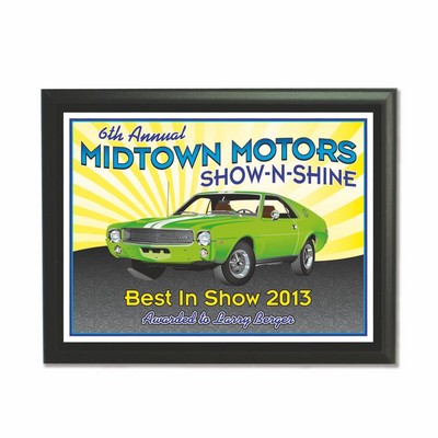 Full Color Plaque White Aluminum Mount (5" x 7")