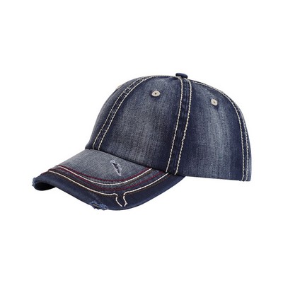 Heavy Washed New Herringbone Distressed Cap