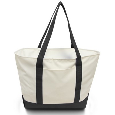 Giant Zipper Boat Tote Bag