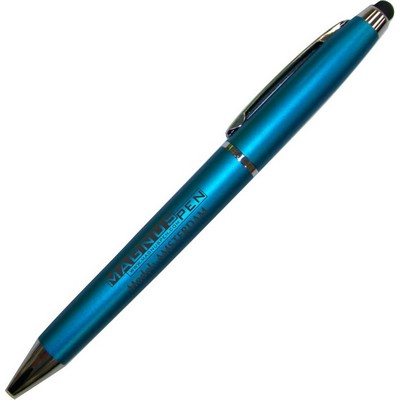 Kitchener Plastic Twist Action Pen w/Soft PDA Stylus (3-5 Days)