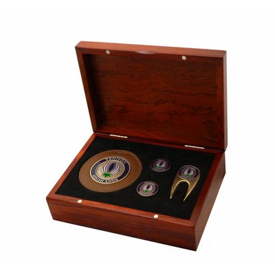 Rosewood Gift Kit- Bag Tag, Repair Tool, 2 Ball Markers