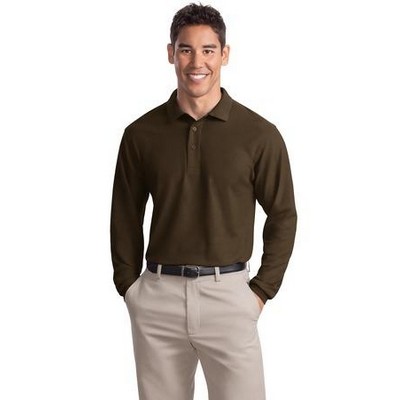 Port Authority® Silk Touch™ Long Sleeve Polo Shirt