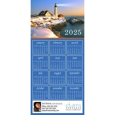 Full Color Z-Fold Calendar Greeting Cards w/Imprinted Envelopes (15"x7")