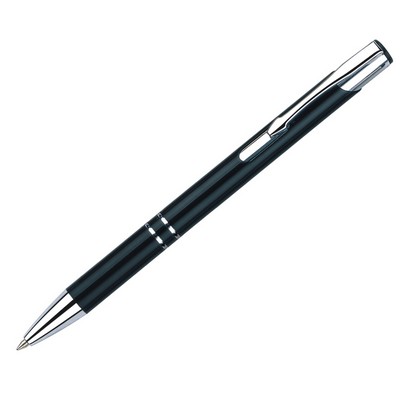 JJ Series Double Ring Mechanical Pencil w/ Chrome Trim- Black