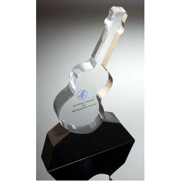 Guitar Embedment w/Black Base (11"x7 1/2"x1 7/8")