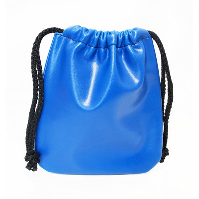 Ashlin® Designer Oakmount Cobalt Blue Leatherette Drawstring Golf Pouch