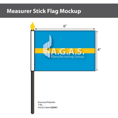 Measurer Stick Flags 4x6 inch