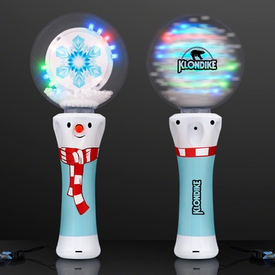 LED Winter Wonderland Snowflake Spinning Wand - Domestic Print