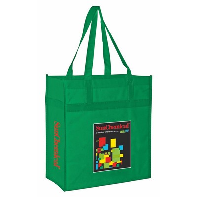 EnduraChrome™ Non-Woven Market Tote Bag w/Reinforced Band