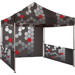 10'x10' Canopy - Hardware-Canopy & Back Wall & Side Wall Graphics