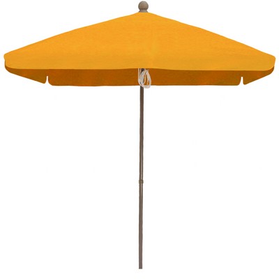 US Made 6 1/2' Square (9' Diagonal) Commercial Patio (Drape) Umbrella w/HD Aluminum Pole