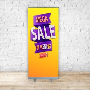 Standard Retractable Banner Stand w/Banner