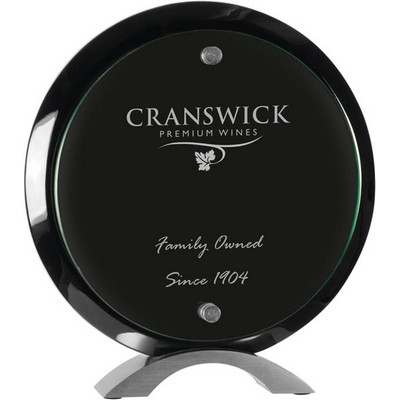 Floating Black Acrylic Stand-up - 8-1/2" Round