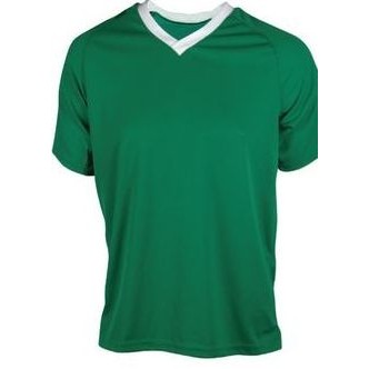 Adult Cooling Interlock Soccer Jersey Shirt w/ Contrasting Sleeve Panel