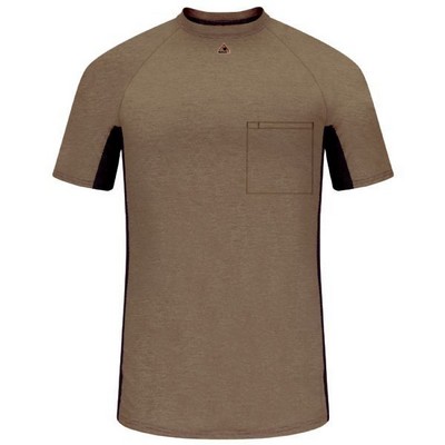 Bulwark® Men's Short Sleeve FR 2 Tone Base Layer w/Concealed Chest Pocket