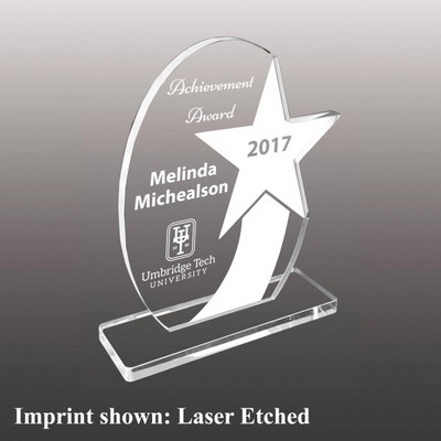 Acrylic Star Awards - Laser Etched