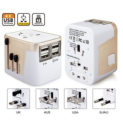 Kidder World Travel Adapter for 150 countries