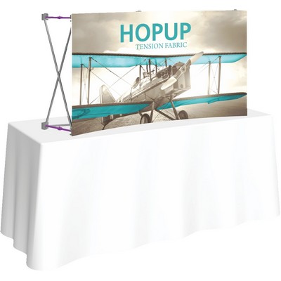 Hopup™ 5.5ft Curved Tabletop Display & Front Graphic