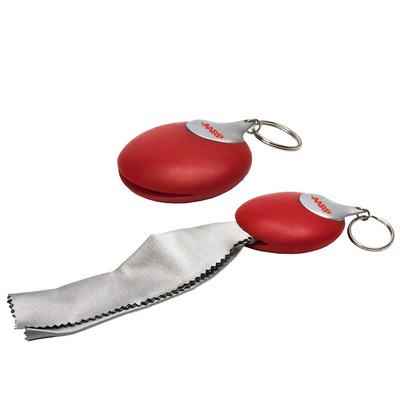 Micro Fiber Cleaning Cloth Keychain