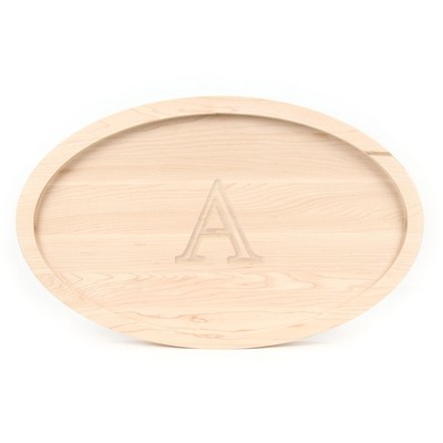 Grandbois Large Oval Maple Trencher Cutting Board