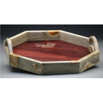 9" x 9" - Hardwood Tray - Octagon