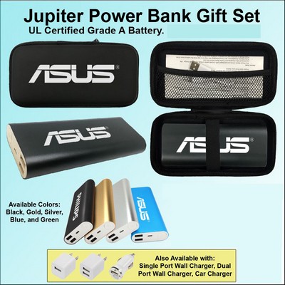 Jupiter Power Bank in Zipper Wallet 14,000 mAh - Black