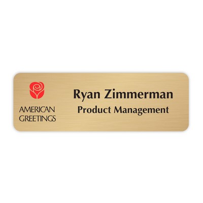 Name Plate w/UV Inkjet Logo & Engraved (15-19 Sq. Inches)