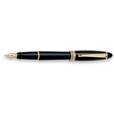 Luxury Line Aurora Ipsilon Resin Black Fountain Pen