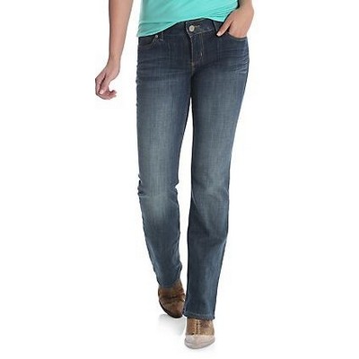 Wrangler® Women's Blue Mid-Rise Bootcut Jeans