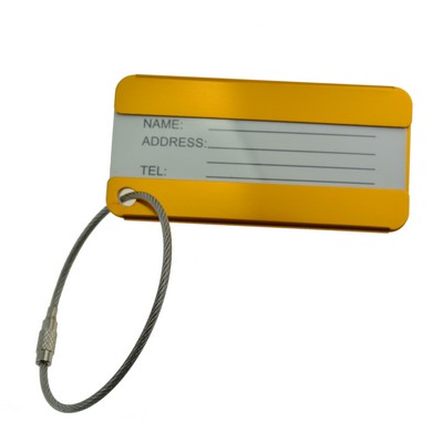 Durable Symmetrical Aluminum Luggage Tag