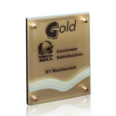 Kingston Plaque - Metallic Gold 5"x7"