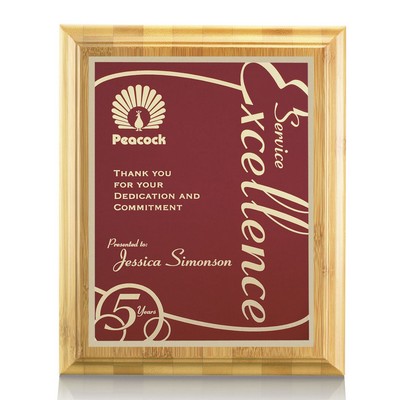 Bamboo/Marietta Plaque - Bamboo/Red 12"x15"