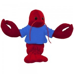 10" Plush Toy Lobster Stuffed Animal With Customizable T-Shirt