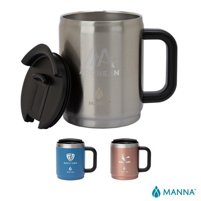 Manna 14 oz. Boulder Stainless Steel Camping Mug w/ Handle