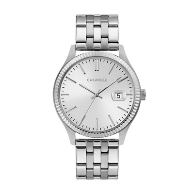 Caravelle Men's Watch with Silver-White Dial