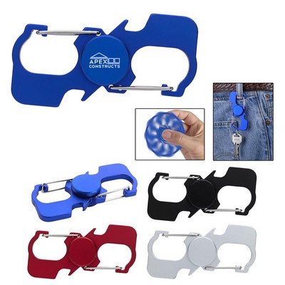 Carabiner Fidget Spinner and Bottle Opener