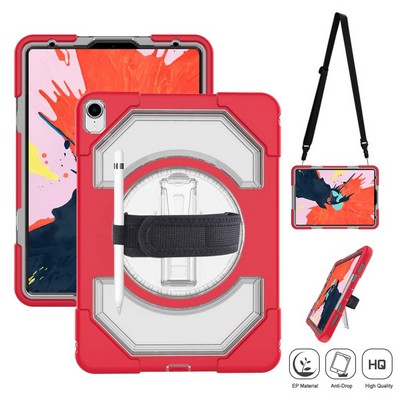 Kidder iPad Pro Protective Rugged Case with Kickstand & Shoulder Strap (Red)