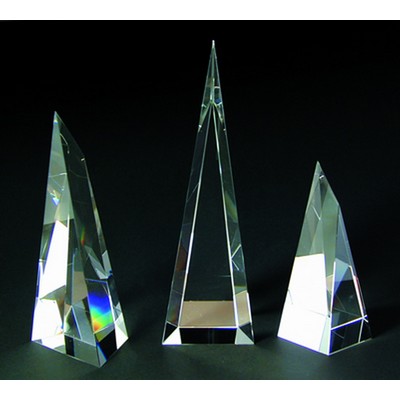 Victory Tower optical crystal award/trophy 10"H